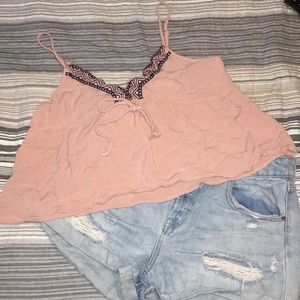 Shorts and crop top outfit